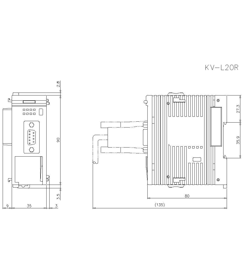 KV-L20R Dimension