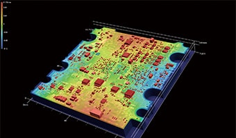 即時量測和分析變形印刷電路板的精確 3D 形狀的方法