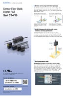 CZ 系列 顏色辨識光纖感測器 產品型錄