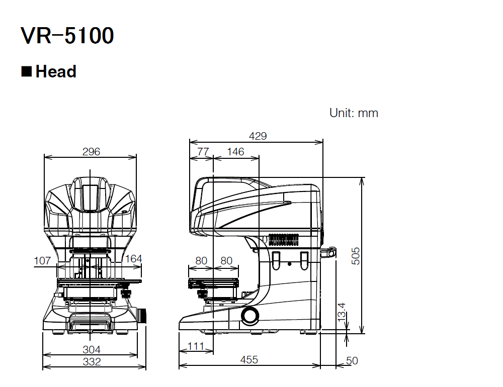 VR-5100 Dimension