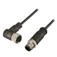 OP-89143 - M12 4pin 放大器內藏連接器用纜線 附LED（PNP 專用）2 m