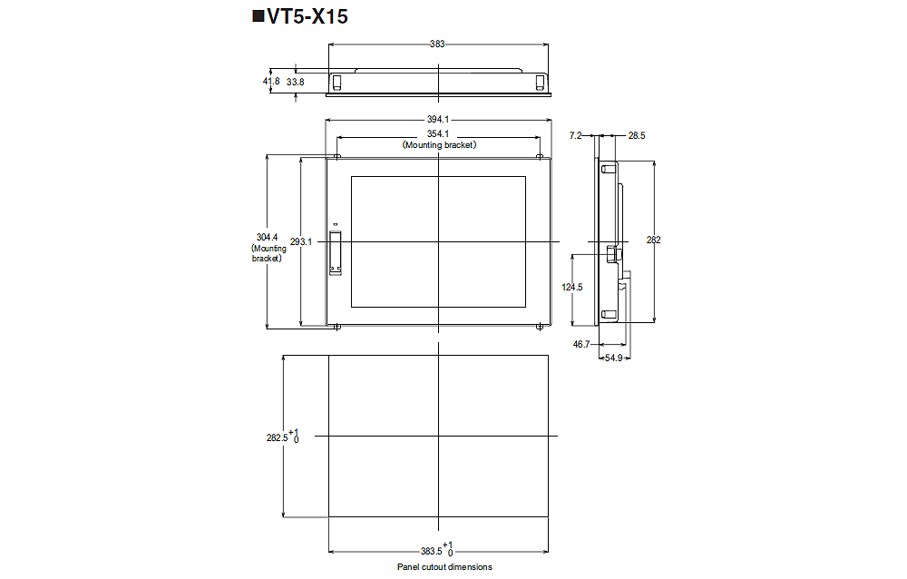 VT5-X15 Dimension