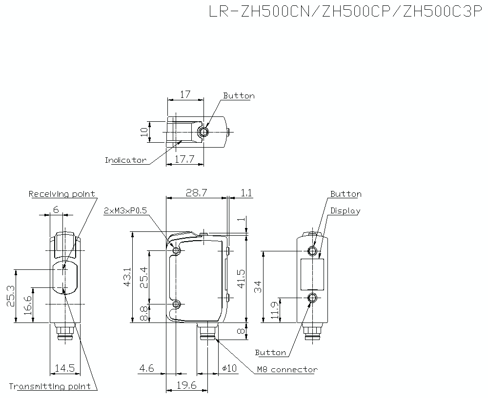 LR-ZH500C Dimension